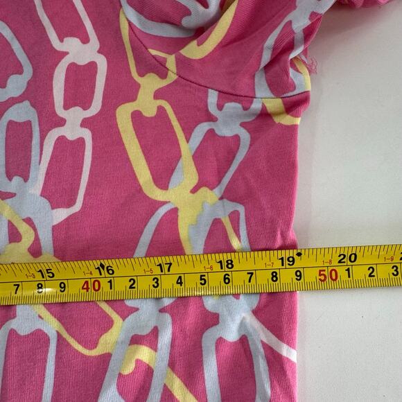 J McLaughlin Durham Ruffle Top Catalina Cloth 3/4 Sleeve Brown Cream Size XL - Picture 6 of 7